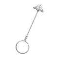 thumbnail image 1 of Bewildely Clip de anillo Manos libres Soporte de anillo ajustable Soporte de joyería de mano de latón universal, 17 mm, oro rosa encendedores plata 17 mm, 1 of 6