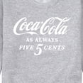 thumbnail image 3 of Coca-Cola - As Always Five Cents - Men's Crew Neck Fleece Pullover, 3 of 5