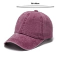 thumbnail image 6 of Unisex Vintage Baseball Hat Buckle Adjustment Soft Top Large Brim Stylish Comfortable Outdoor Activities Supply, 6 of 7