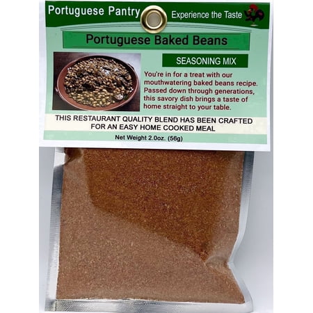 Baked Beans Seasoning Mix – Portuguese Style Sweet & Savory Bean Recipe Mix, Crock Pot & Oven Ready