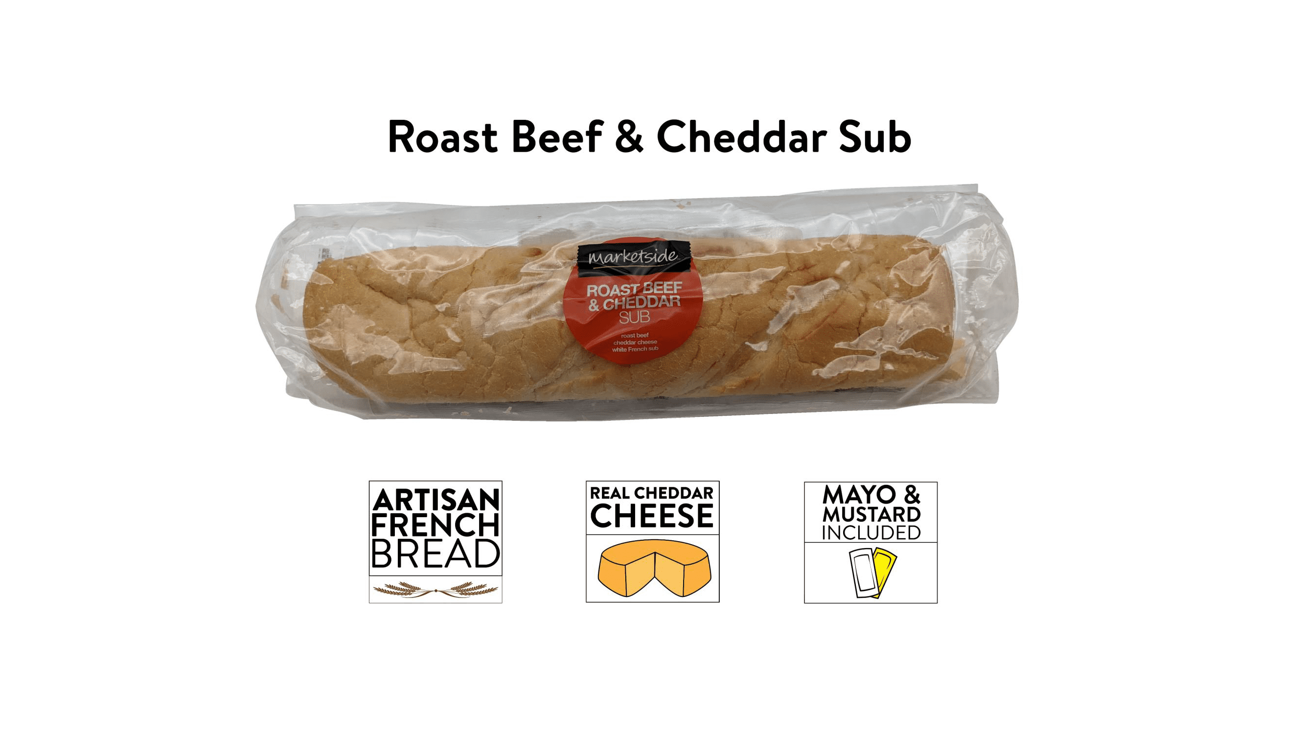 Marketside Roast Beef & Cheddar Sub, Full
