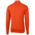 thumbnail image 3 of Men's Cutter & Buck Orange Virginia Tech Hokies Virtue Eco Pique Recycled Quarter-Zip Pullover Top, 3 of 3