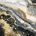 thumbnail image 6 of WYYP Marble Gold Accents Black Marble Textured Background Round Table Cloth 100% Polyester Washable for Home Kitchen Outdoor Decoration White, 6 of 8