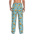 thumbnail image 3 of Goofa Lemon Ice Cream Printed Soft Pajama Pants for Men, Wide Leg Comfy Casual Lounge Yoga Pants-XX-Large, 3 of 9