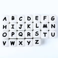 thumbnail image 1 of Cuentas de silicona con letras del alfabeto para bebé, mordedores de dentición sin BPA, para chupete, regalos de lactancia, 10 piezas, 12mm, 1 of 3