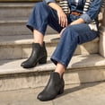 thumbnail image 6 of Ecetana Ankle Cowboy Boots for Women Cowgirl Short Boots Chunky Heels Western Booties, 6 of 7