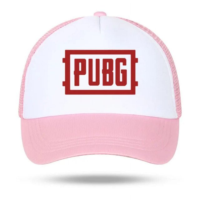 Gorra de béisbol con estampado de PUBG para hombre y mujer, sombrero con visera de malla, ajustable, Unisex