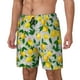 thumbnail image 1 of Balery Lemon1 Bañador para hombre, shorts de playa de secado rápido con entrepierna y forro de compresión-Large, 1 of 6