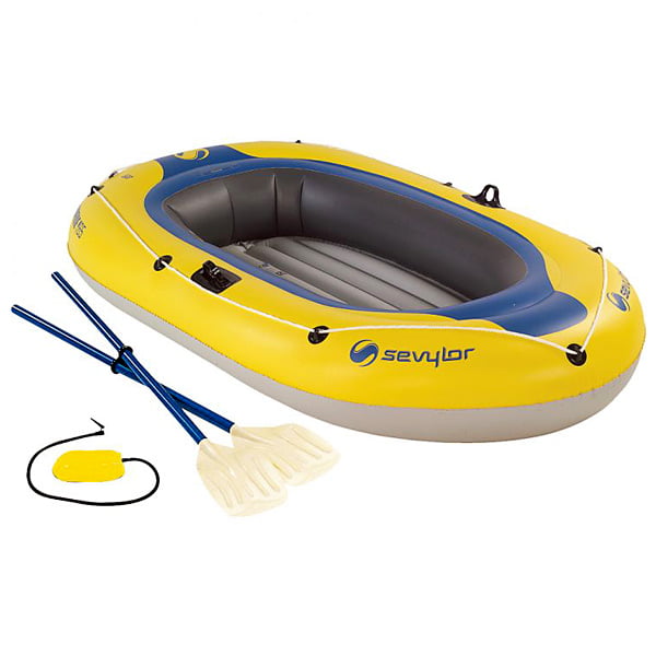 Sevylor Caravelle 1+1 Person Inflatable Boat Kit Blue/White 