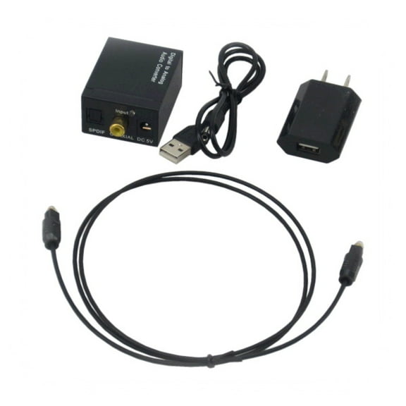 IEC ADP51505 Digital SPDIF Coax Copper or Fiber to Analog Audio Converter