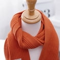 thumbnail image 4 of Kids Scarf Soft Warm Knit Neck Warmer Winter Classic Scarf For Boys Girls Wraps Soft Windproof Neck-Yellow, 4 of 5