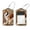 multicolored 4, variant on 2 Pcs Dog Rose Flower Wood Board Luggage Tag for Suitcases, Leather Baggage Tags Identifiers for Travel, Stainless Steel Loop Name ID Label for Women Bag Backpack