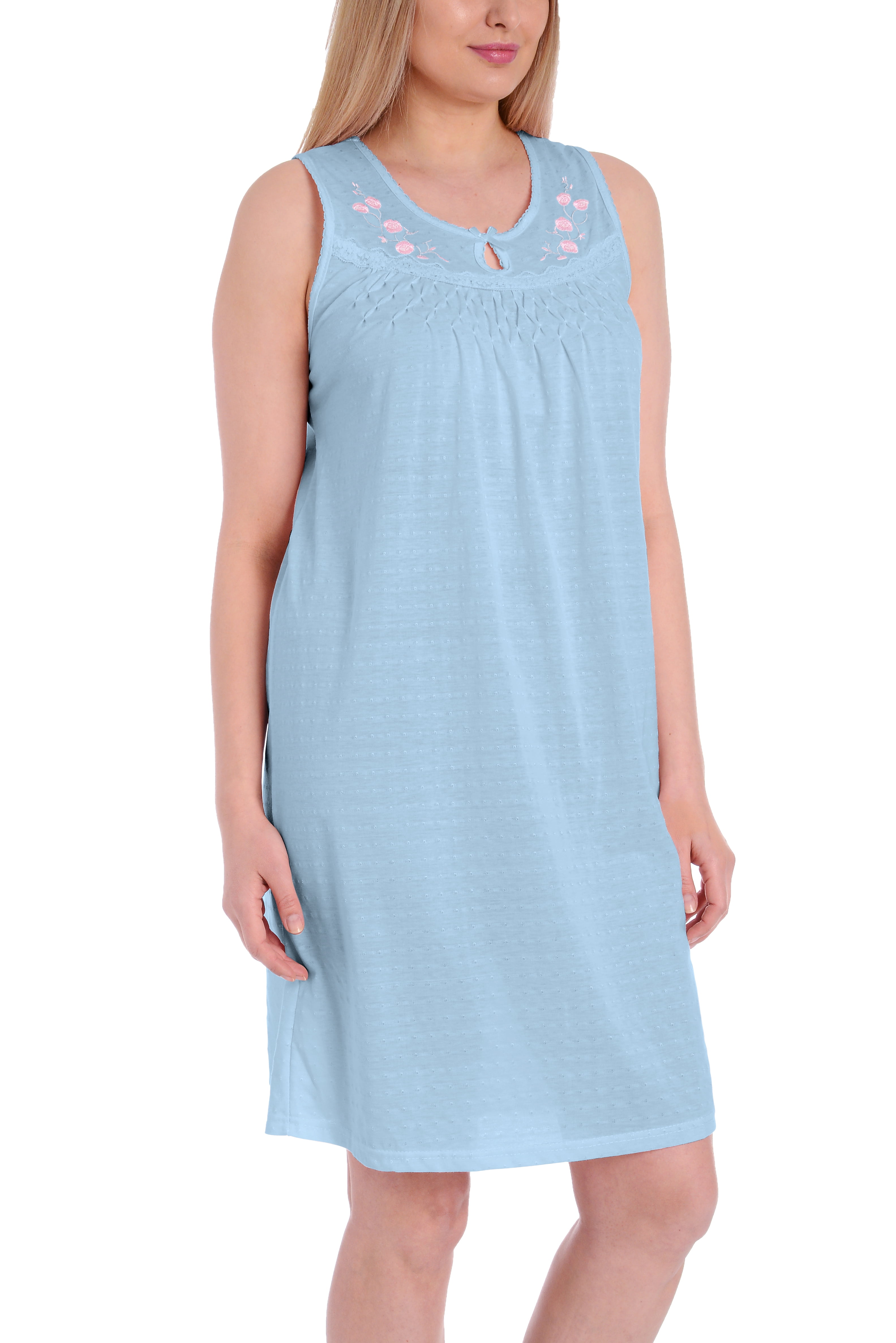 Ladies sleeveless online cotton nighties