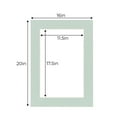 thumbnail image 3 of Seafoam Acid Free 16x20 Picture Frame Mats with White Core Bevel Cut for 12x18 Pictures - Fits, 3 of 4