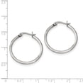 thumbnail image 2 of Stainless Steel 27mm Diameter Hoop Earrings, 2 of 6