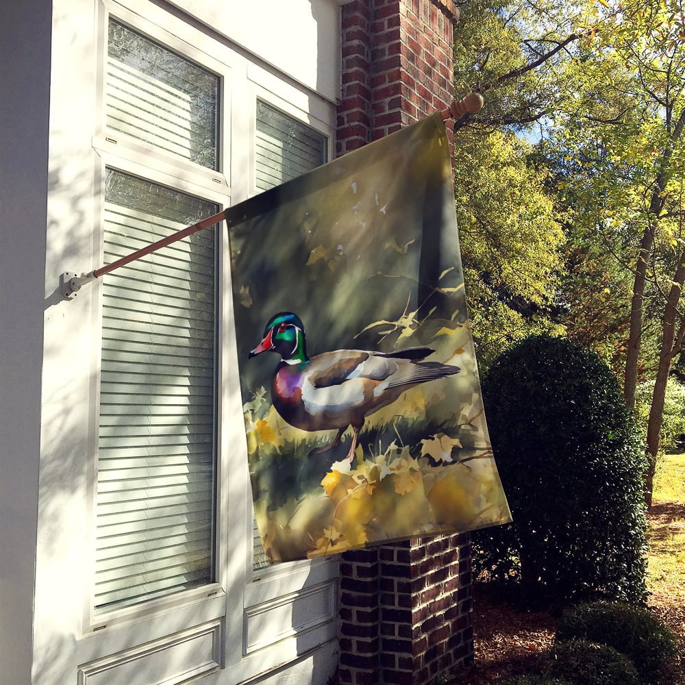 Wood Duck House Flag 28 in x 40 in
