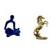 thumbnail image 1 of Figura de pensador abstracto, estatua de caballo, escultura de resina hecha a mano, arte retro coleccionable, adecuada para sala de estar, dormitorio,, 1 of 8