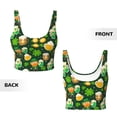 thumbnail image 5 of Fotbe St Patrick's Day10 Pattern Womens' Sports Bra Longline Wirefree Padded with Medium Support Sports Moisture-Wicking Workou Vest,Tank Top-X-Large, 5 of 7