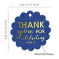 thumbnail image 6 of Inkdotpot Gold Foil Paper Hang Tags Thank You For Celebrating With Us Bridal Shower-Baby Shower-Retirement-Wedding-Birthday Favor Tags 50 Piece, 6 of 7