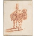 thumbnail image 3 of Adriaen van de Velde 20x24 Black Modern Framed Museum Art Print Titled - A Donkey (Mid-17th Century), 3 of 5