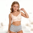 thumbnail image 3 of OGLCCG Teen Girls Seamless Training Bras Cotton Adjustable Straps Molded Bralette Soft Wireless Padding Bras for Girls 8-15 Years, 3 of 8