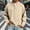 Beige, variant on COSFO Denim Big And Tall T Shirts for Men Fall Vintage Long Sleeve Shirts Pullover Loose Fit Henley Solid Button Shirts for Men