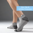 thumbnail image 5 of Bocaoying 9 Pairs Low Cut Ankle Socks for Men, Cushioned Running Cotton Socks, Non Slip No Show Socks, Breathable Sport Socks, Comfortable Liner Athletic Socks (Size 7-11.5), 5 of 7