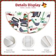 thumbnail image 5 of Bingfone Christmas Tree Skirt Mat Christmas Decoration Interior 36"-Dinosaur On Excavator2, 5 of 8