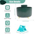 thumbnail image 6 of SAYEEC Green 360°Rotatable 5-Compartment Desktop Pen Holder Organizer with Phone Stand for Office Home, 6 of 8