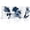 -, variant on Blue Abstract Wall Art Navy Blue Bathroom Decor Blue Pictures Wall Decor Modern Home Decor Geometric Canvas Wall Art Framed 12x16inchx3 Piece (Navy Blue)