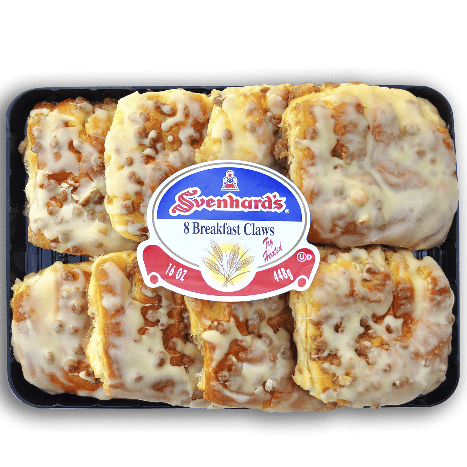 Svenhards Swedish Bakery 8 Breakfast Claws, 16oz
