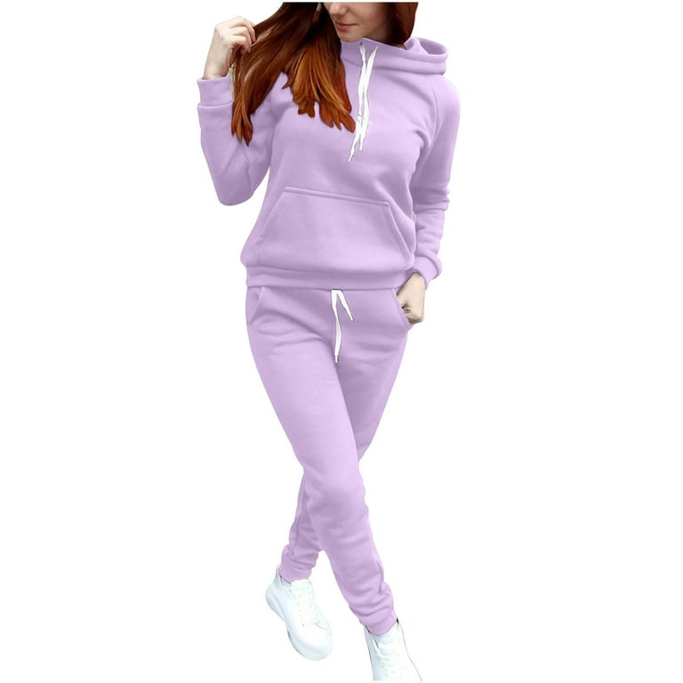BiZtdJrK Sweatshirt and Sweat Pants for Women Casual Sweatsuit Set