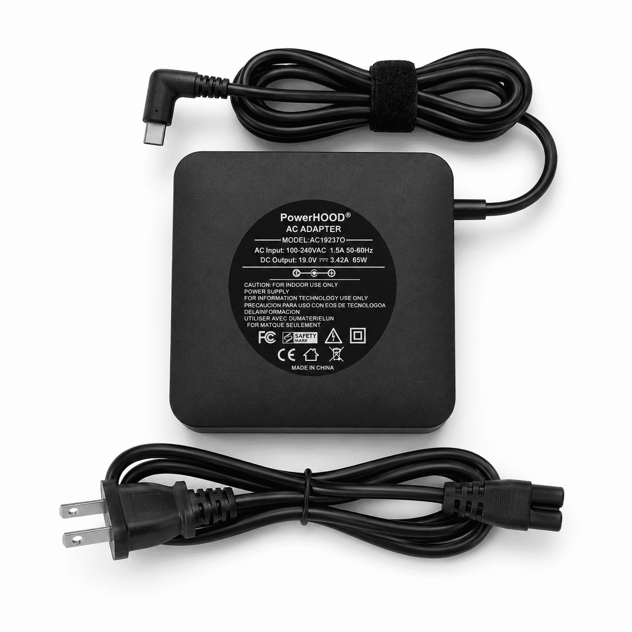 65W Type-C Replacement Adapter Compatible with HP OmniBook X Next Gen AI 17-dd0047nr Flip 2-in-1 14-fm0047nr 16-as0047nr 16t-as000