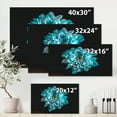thumbnail image 4 of Designart ' Close Up Of Flower With White and Blue Petals ' Traditional Canvas Wall Art Print, 4 of 4