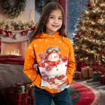thumbnail image 2 of Huowey Children's Autumn Winter Christmas Theme Snowman Long Sleeve Hooded Hoodie Warm and Comfortable Children's Coat for Boys and Girls, 2 of 4