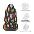 thumbnail image 5 of Balery Colorful Fishing Lures Pattern Car Seat Cover - Soft & Breathable Front Premium Covers with Non-Slip Protector Fits Most Automotive, Vans, SUVs, Trucks - 1 Unit, 5 of 5