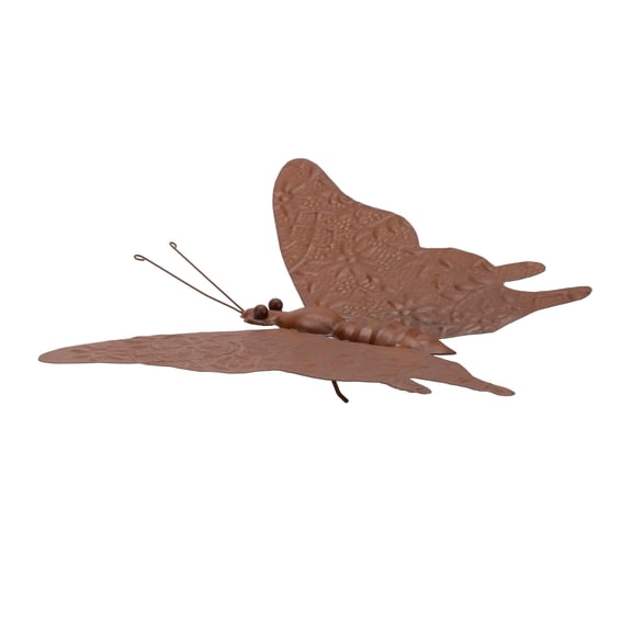 Melrose Butterfly Outdoor Garden Figurine - 12.5" - Bronze Finish