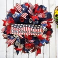 thumbnail image 6 of Home Deals Meitianfacai 4th of July Wreath, Red Blue White Wreath with America Sign for Front Door , Stars and Stripes Wreath Patriotic Decoration for Independence Day Memorial Day Presidents Day, 6 of 9