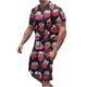 thumbnail image 2 of Camisas de verano Kakina CMSX para hombre, liquidación, conjunto de 2 piezas de camiseta informal de manga corta y pantalones cortos deportivos ajustados., 2 of 5