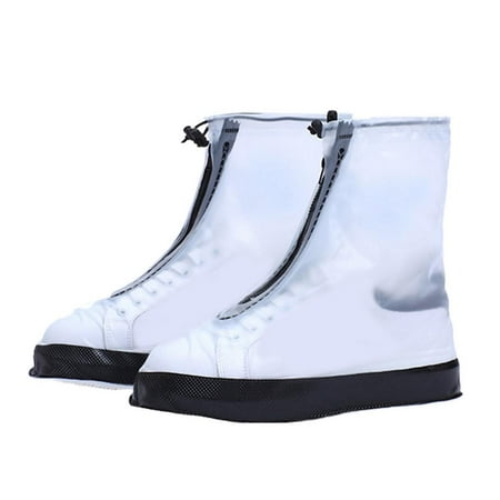 

Waterproof Shoe Covers - Non-Slip Overshoes for Rainy Snowy Days Foldable & Reusable Rain Shoe Protector with Zipper for Men Women Universal