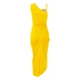 thumbnail image 5 of DHFJKG Women Dresses Sequin Side Slit Asymmetrical One Shoulder Party Maxi Dress Elegant Evening Gown Trendy Dresses, 5 of 6