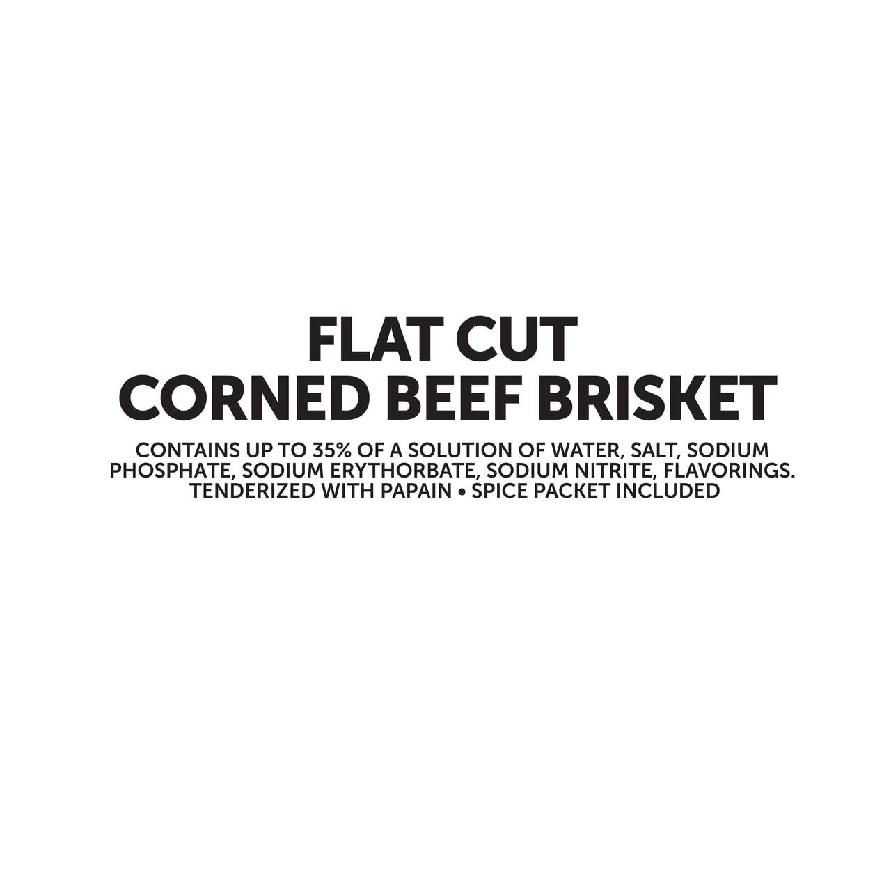 Grobbel's Fresh Corned Beef Brisket Flat, 1 Count, 2-5 lbs