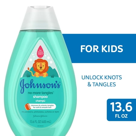 Johnson's No More Tangles Kids Shampoo, Paraben Free, 13.6 fl. oz