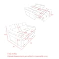thumbnail image 3 of 54" Pull-Out Sleeper Sofa Bed Double Seat Recliner Sofa Bed with Armrests with Storage and Side Pockets,Adjustable Backrest and Lumbar Pillow for Apartments,Living Rooms,etc.with USB Power Outlet, 3 of 12