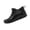 Black, variant on Ankle Rain Boots, Waterproof Low Cut Ankle Rain Boots Casual Outdoor Strolling, Aerodynamic Side Striped Footwear Holiday Travel Wearing, Flexible Rubber Working Shoes, Black 7