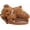 Brown, variant on Cute Plush Fox Crossbody Bag, Soft Fluffy Brown Fox Shoulder Purse with Adjustable Strap & Blue Bow, Stuffed Animal Handbag for Kids Girls Toddlers Daily Outing Party Gift