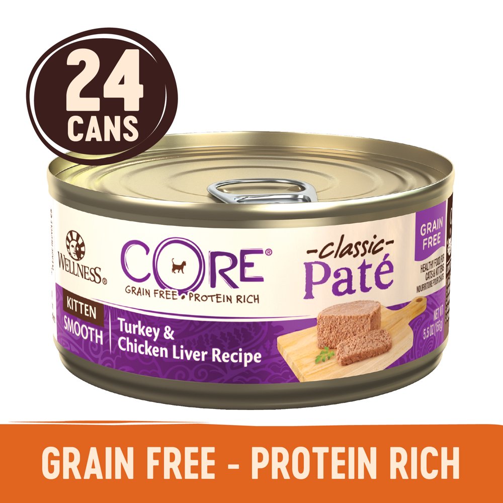 Wellness CORE Natural Grain Free Wet Canned Kitten Food, Kitten Chicken