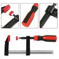 thumbnail image 3 of 4 Pack Steel F ClampStyle Bar Clamps Quick Release F Clamps Woodworking Hand Clamp for Woodworker Carpenter, 3 of 8