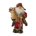 thumbnail image 4 of Muñeco de Papá Noel de pie Figura de Papá Noel Suministros para fiestas Detalles vívidos Muñeca navideña 30 centímetros, 4 of 9
