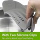 thumbnail image 4 of 1pc, strainer, silicone pot strainer, adjustable silicone clip strainer for pots, pans and bowls, kitchen pot strainer, handheld pot strainer, fruit w, 4 of 4